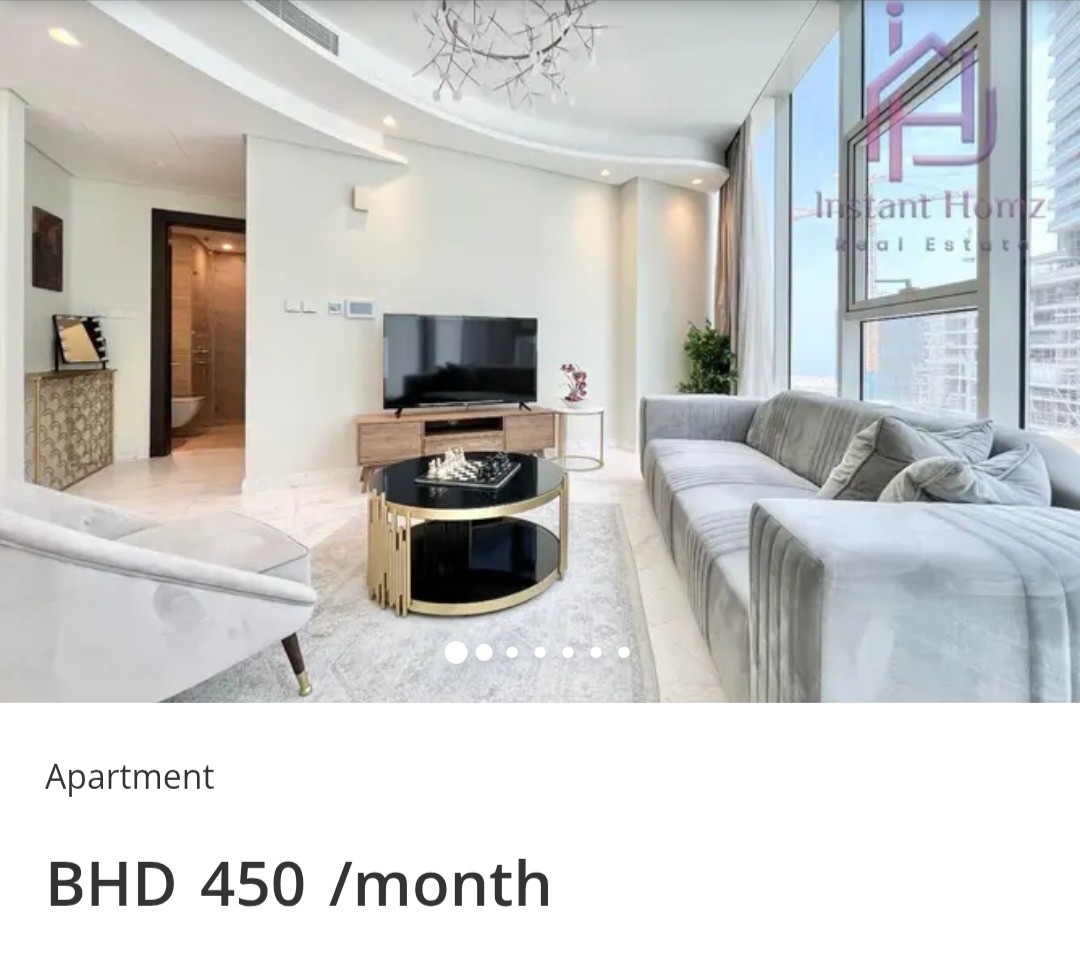 🌊 Elegant 1BHK with Sea View – Bahrain Bay