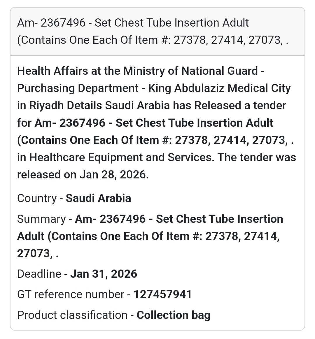 🫁 Emergency Medical Kit | Riyadh