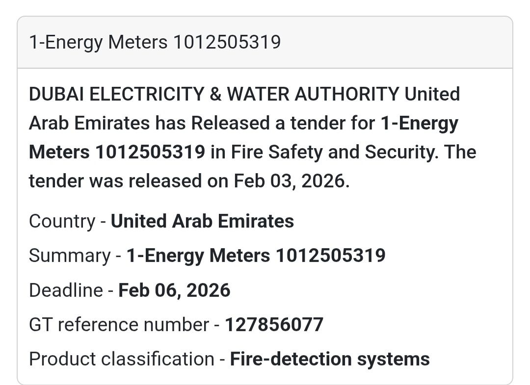 🔥 Energy Meters Fire Safety & Security | UAE 🇦🇪