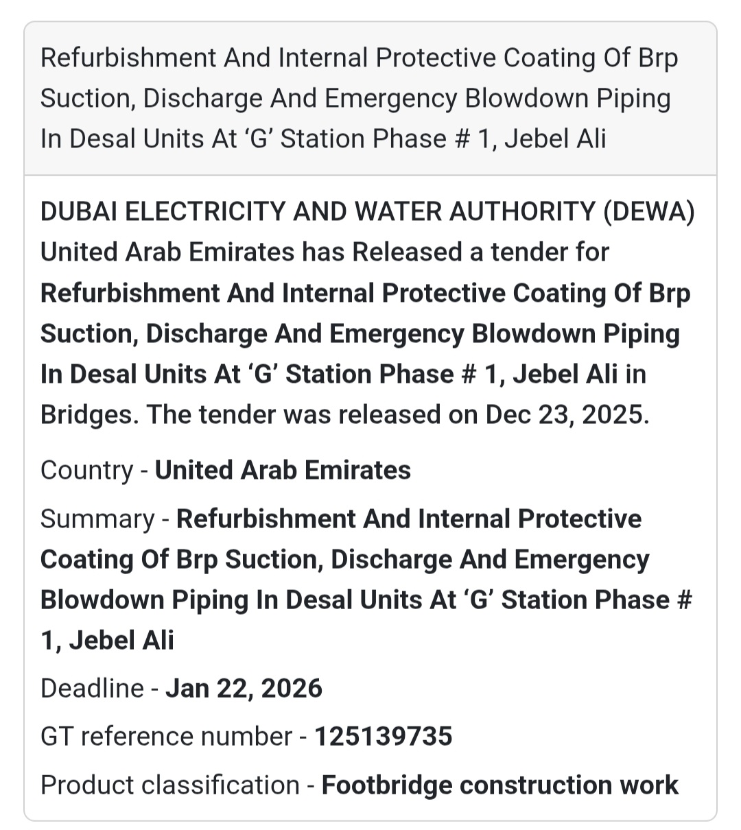 📢 Engineering & Coating Works | UAE