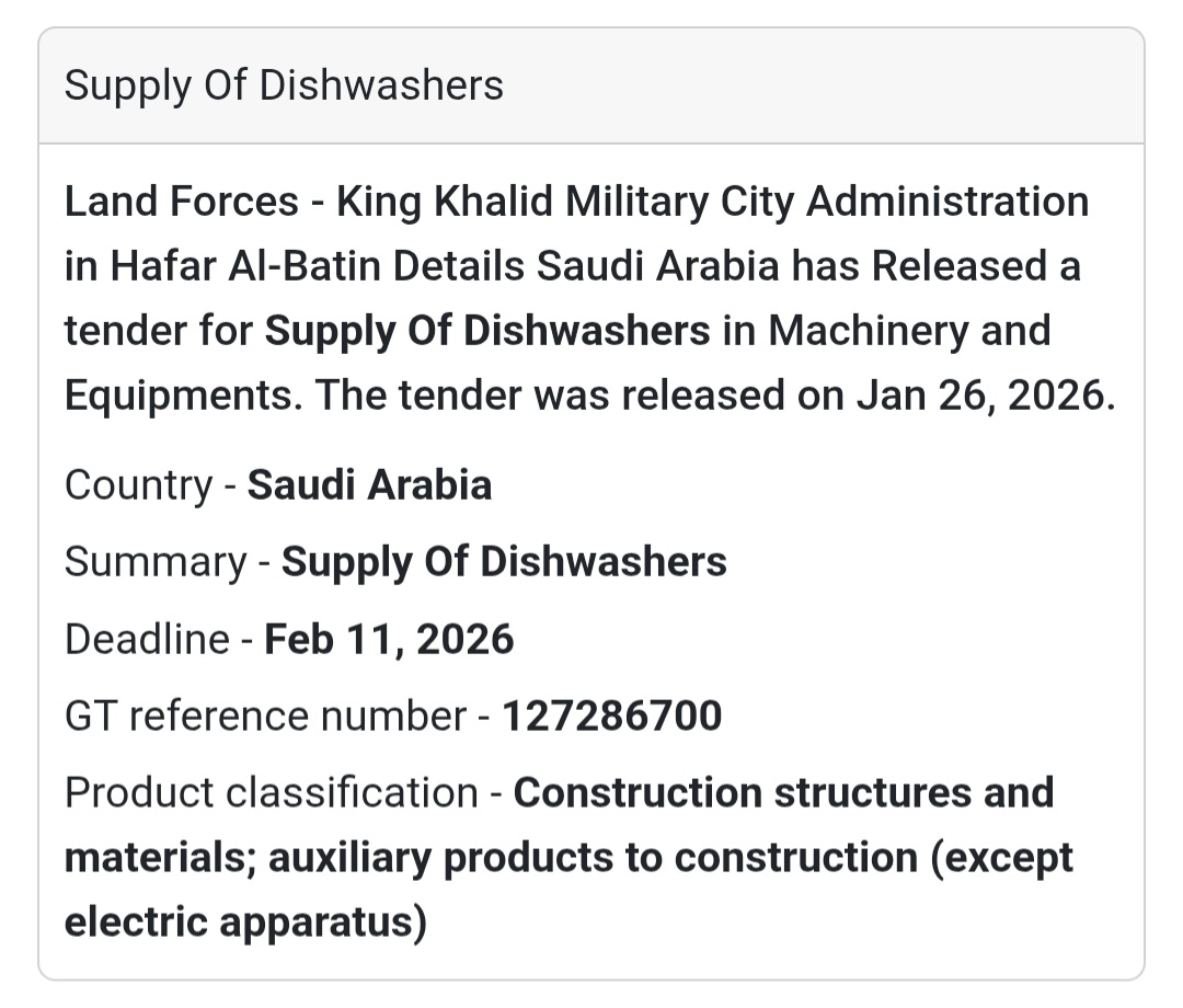 🍽️ Equipment Supply – Dishwashers