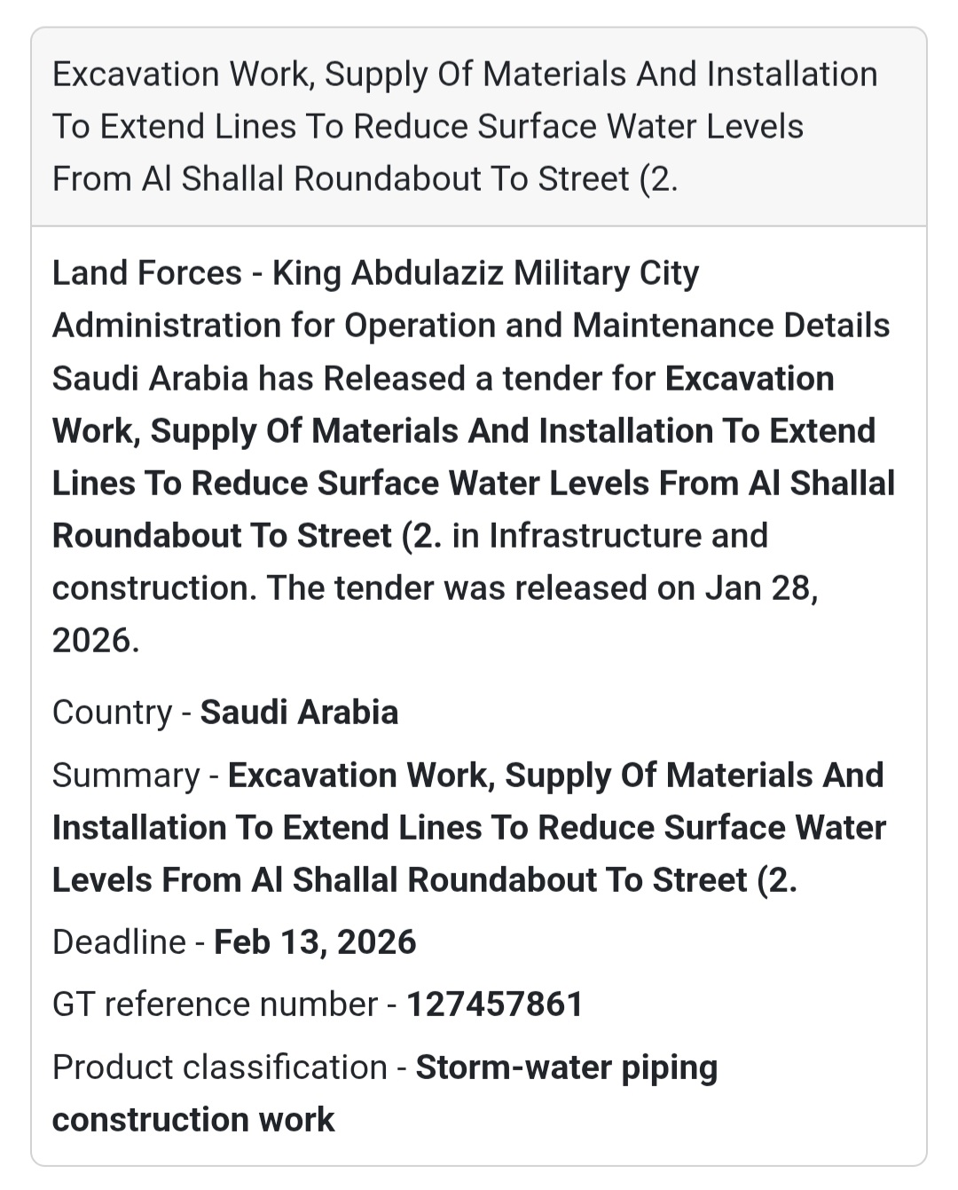 🚧 Excavation & Drainage Works