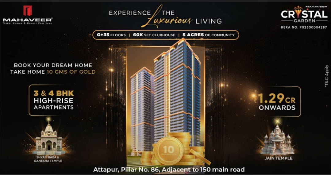✨ Experience Luxurious Living at Mahaveer Crystal Garden ✨