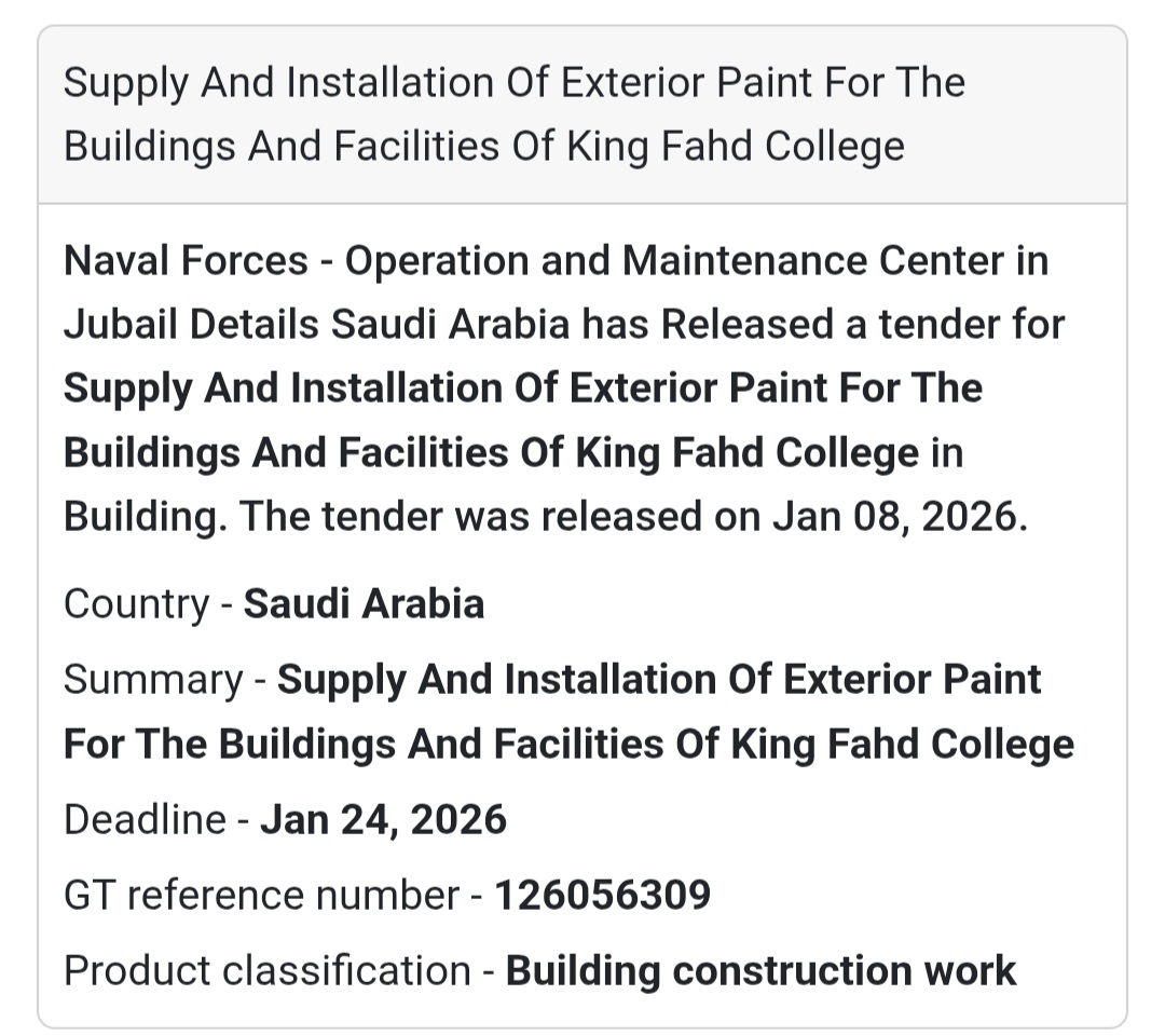 🎨 Exterior Paint Works – King Fahd College