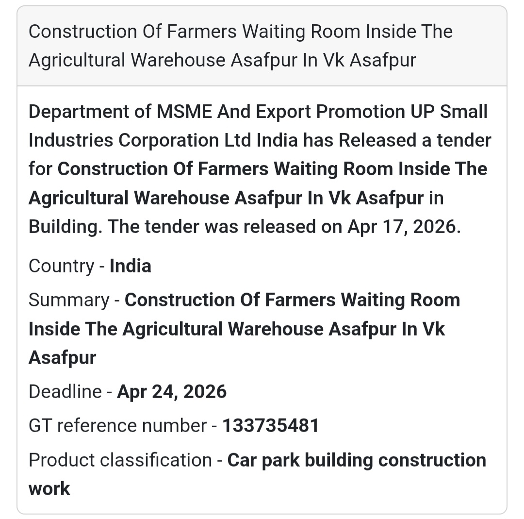 🏗️ Farmers Waiting Room – Asafpur