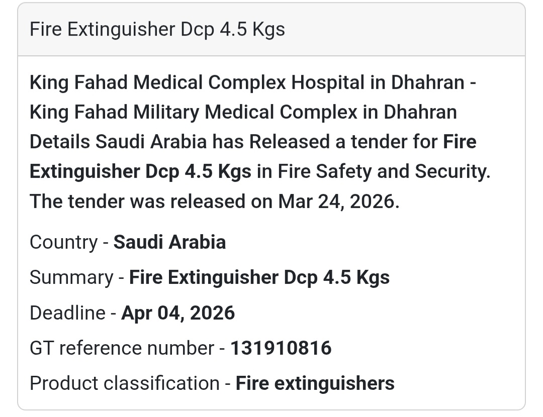 🔥 Fire Safety Equipment Supply