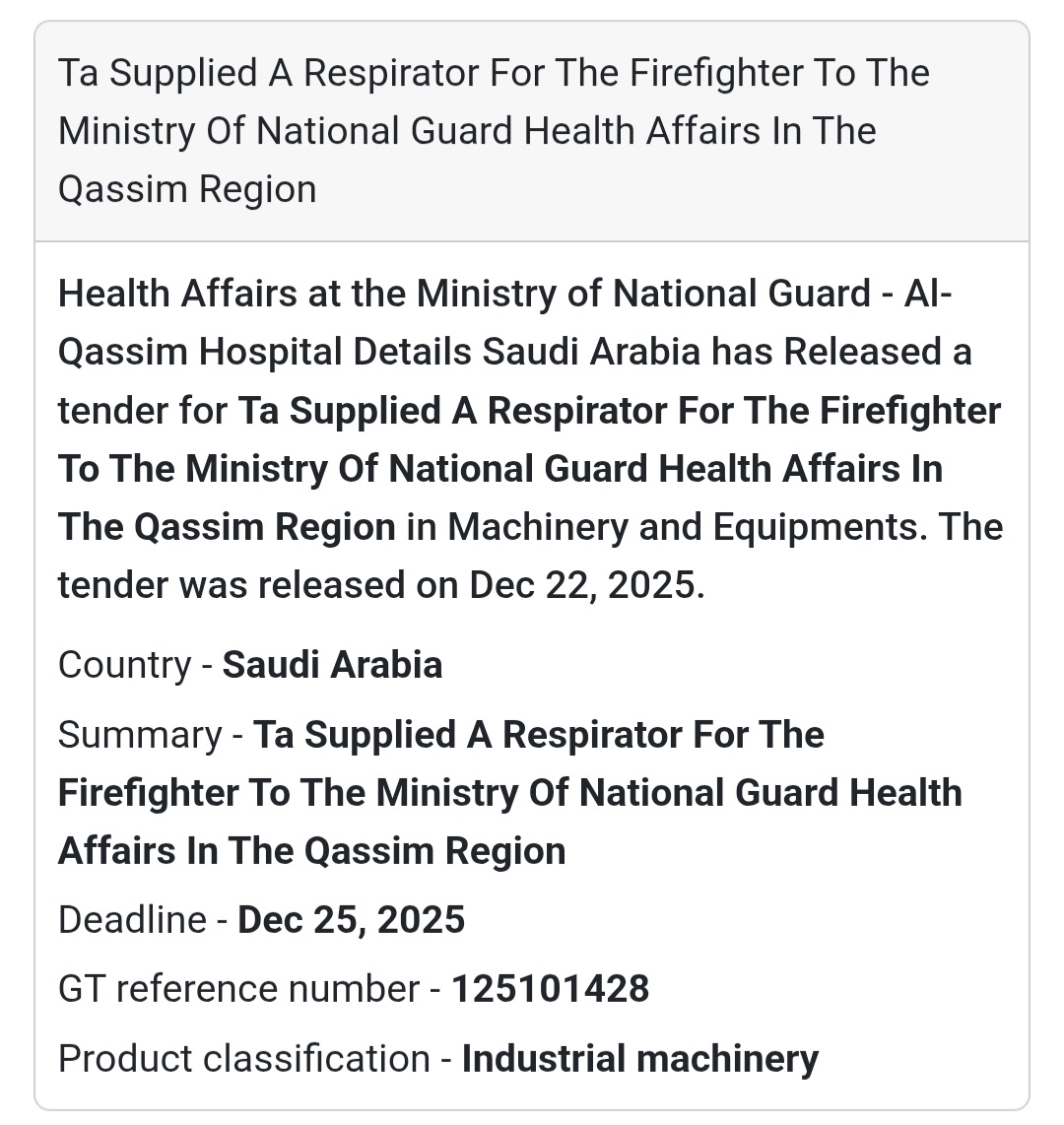🚒 Firefighter Safety Equipment – Saudi Arabia 🇸🇦