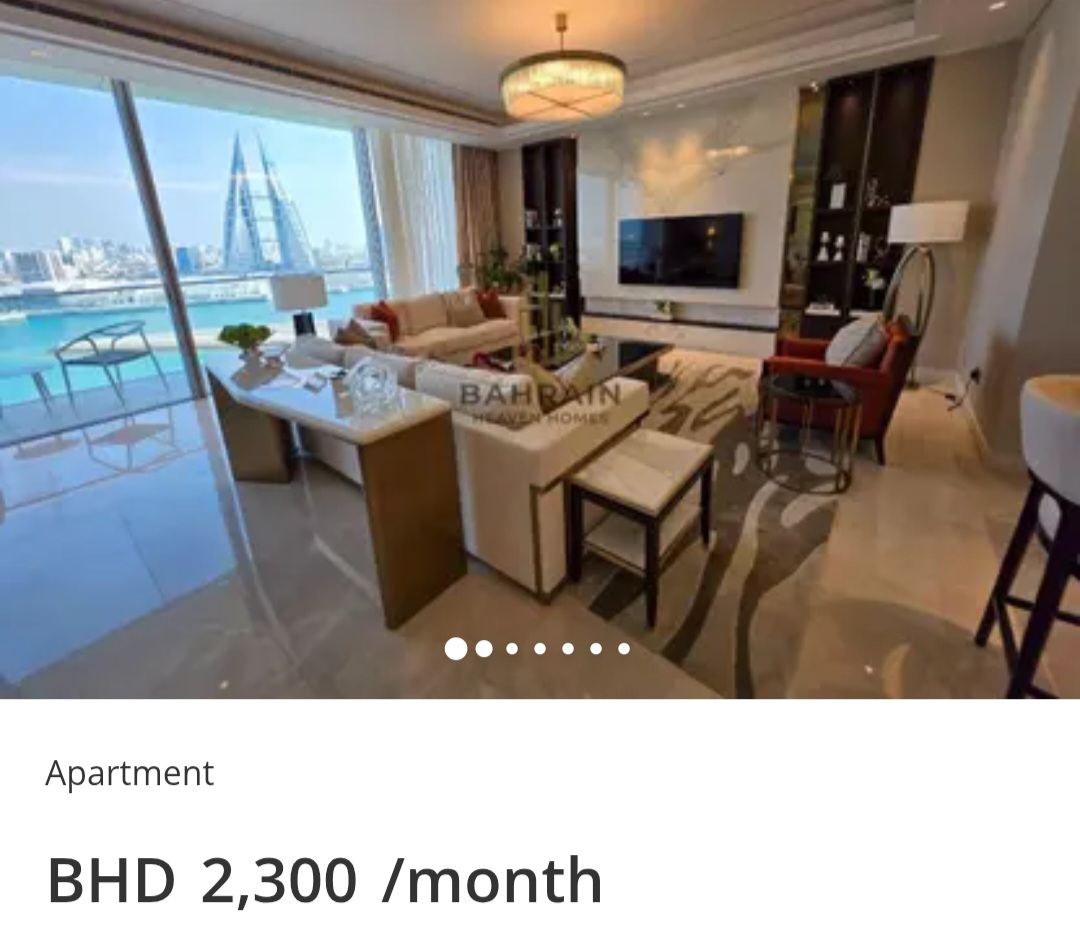 🌊 Floor-to-Ceiling Windows – Full Sea Vista | Bahrain Bay