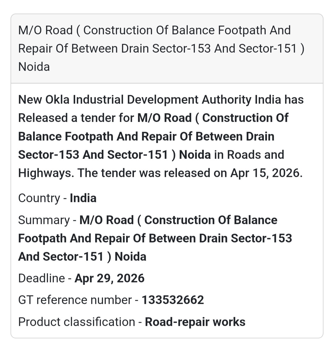 🛣️ Footpath & Drain Repair Work – Noida