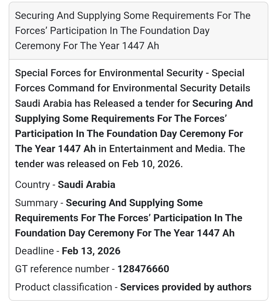 🎖 Foundation Day Ceremony Requirements – 1447 AH