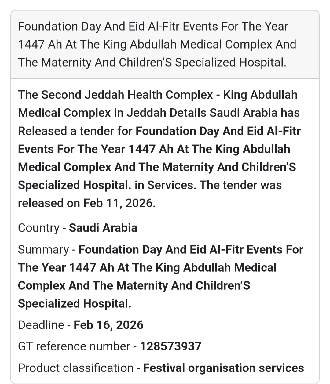 🎊 Foundation Day & Eid Al-Fitr Events – King Abdullah Medical Complex (Jeddah)