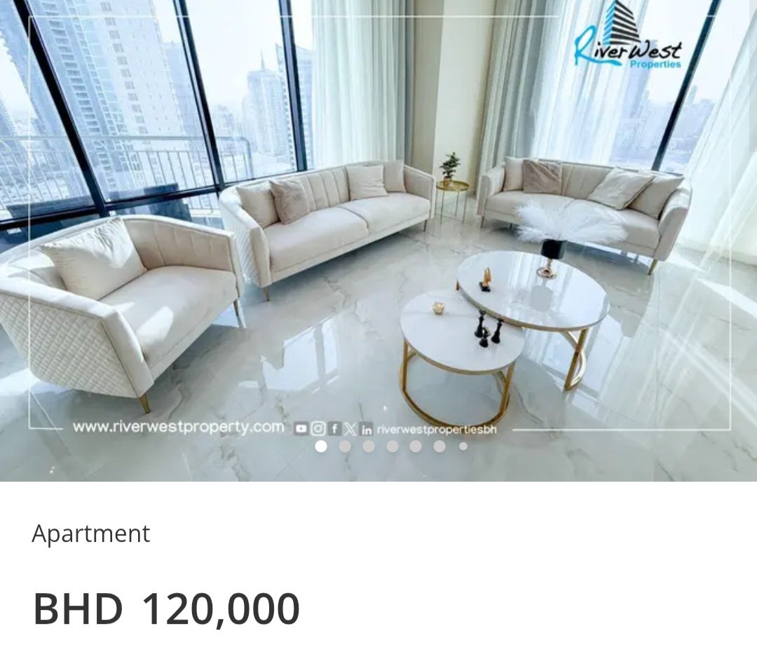 🌊 Fully Renovated | Sea View | Stylish Living – BHD 120,000