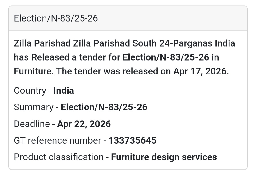 🪑 Furniture Work – South 24 Parganas