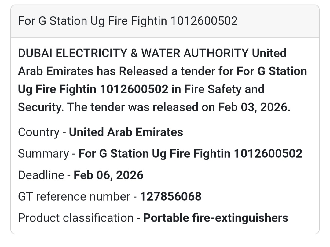 🔥 G Station UG Fire Fighting Fire Safety & Security | UAE 🇦🇪