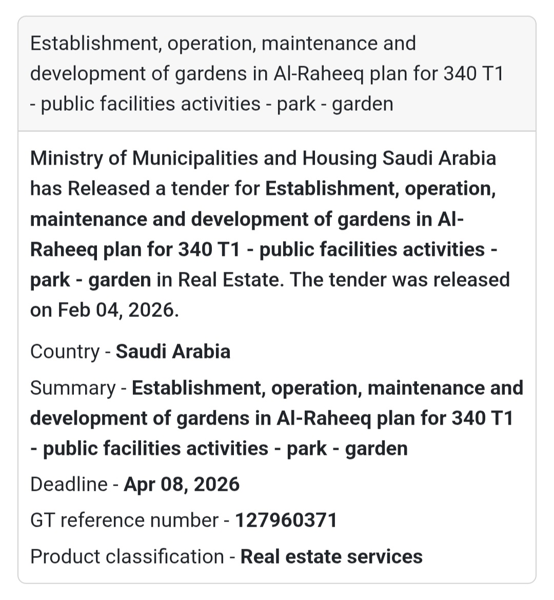 🌿 Gardens Development – Al-Raheeq Plan (340 T1)