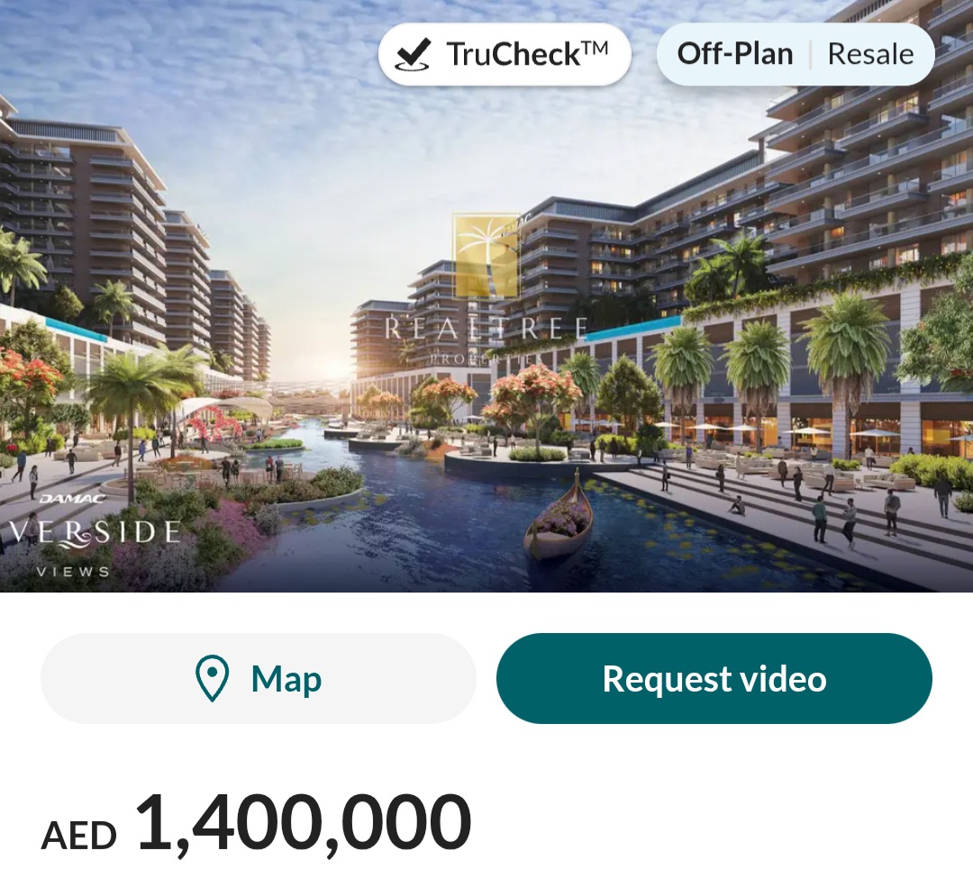 🌊 Genuine Resale 1BR | DAMAC Riverside