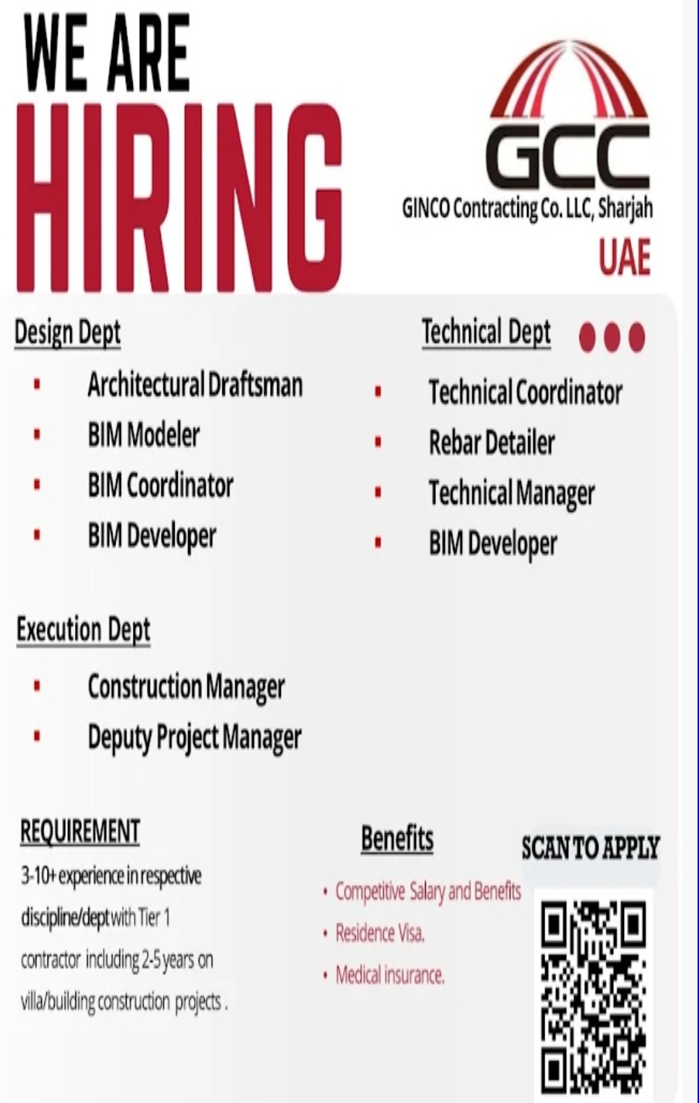 🏢 GINCO Contracting Careers – Sharjah UAE