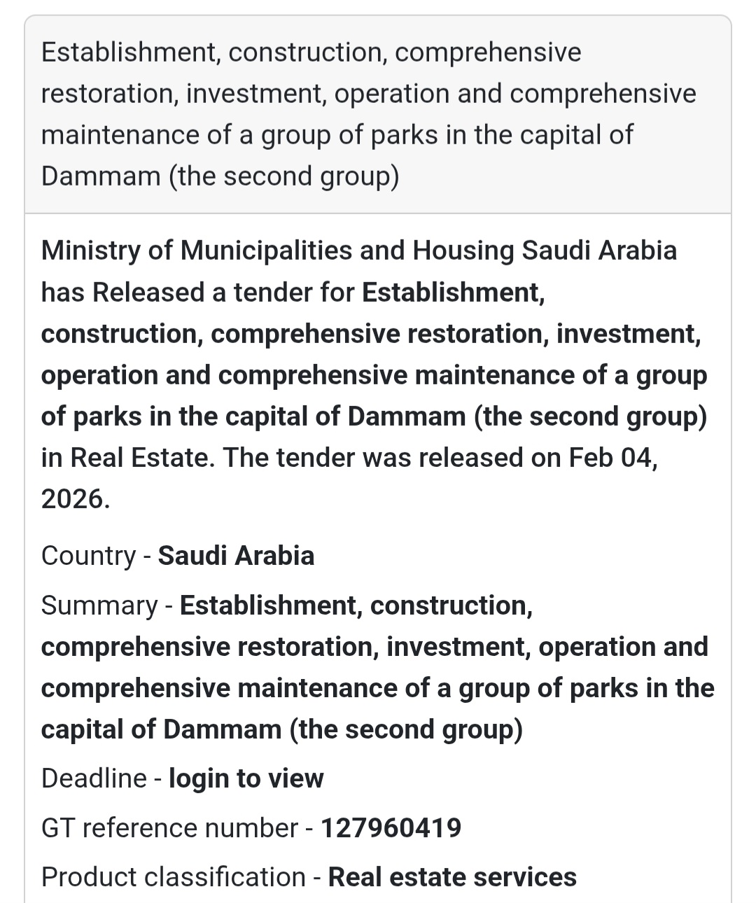 🌳 Group of Parks – Dammam (Second Group)