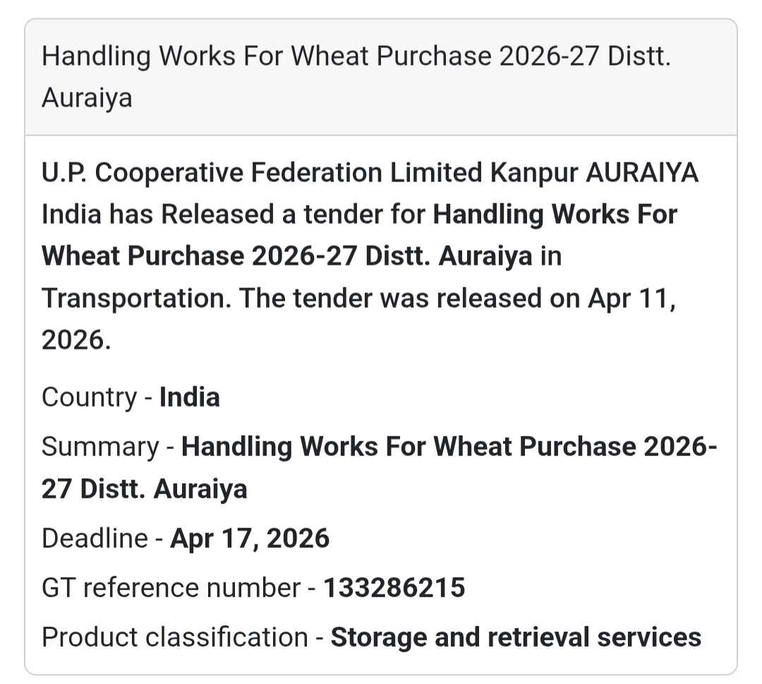 🚚 HANDLING WORK – AURAIYA