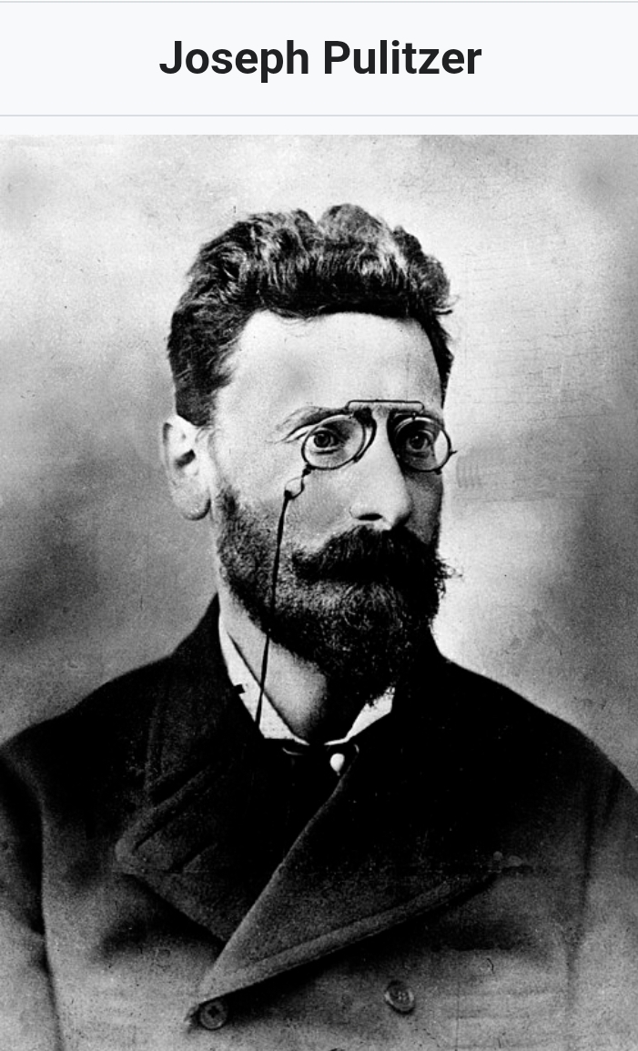🎂 Happy Birthday 🥳 🎉Joseph Pulitzer