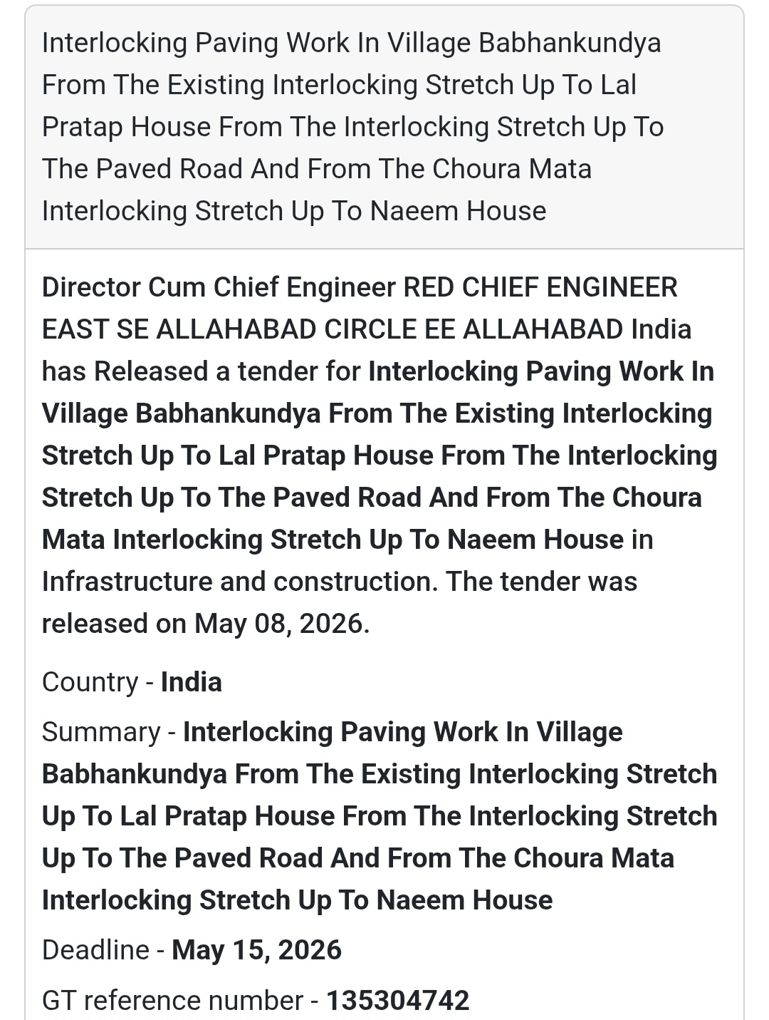 🛣️ Heading: Interlocking Paving Work In Village Babhankundya