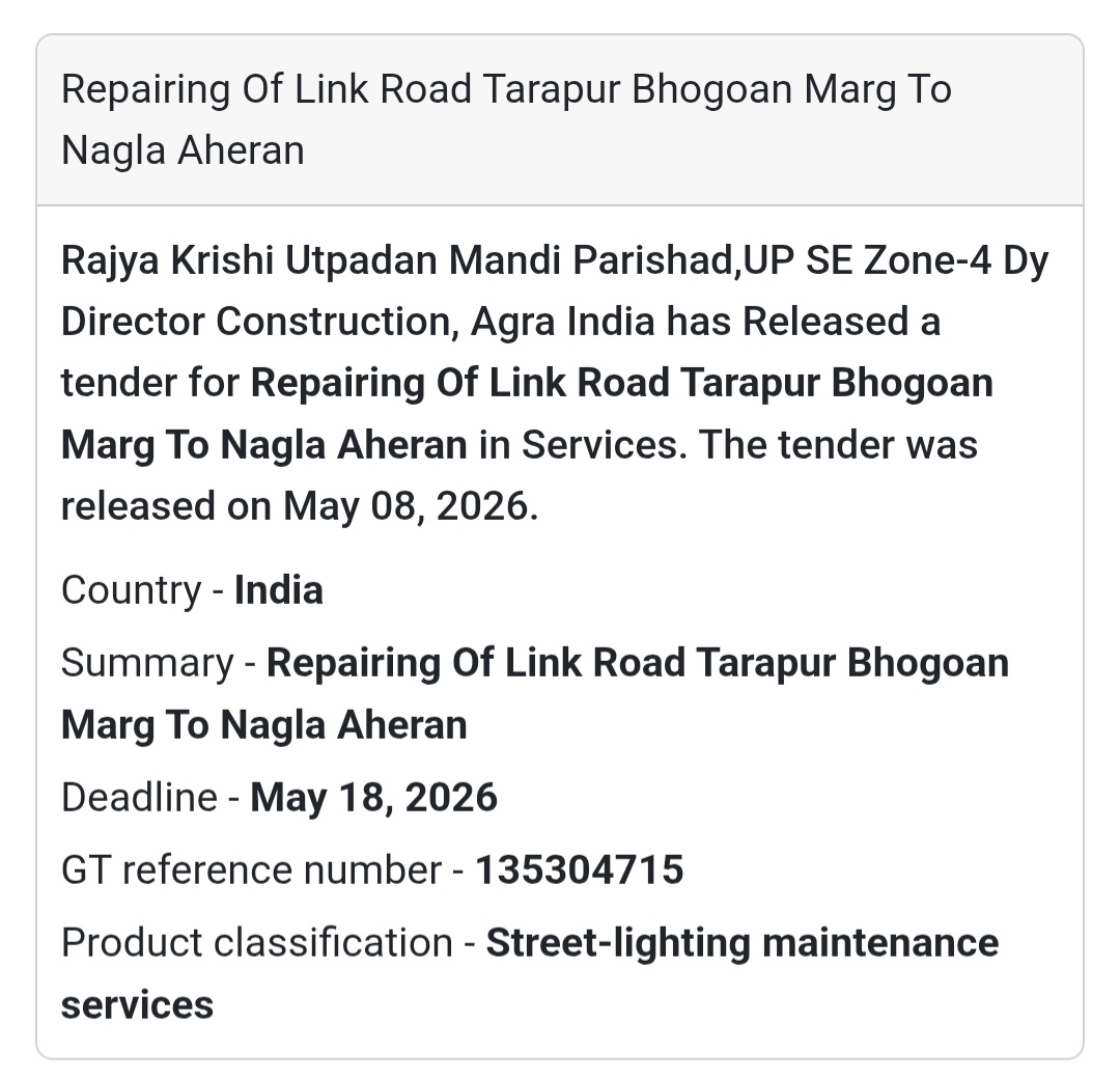 🛠️ Heading: Repairing Of Link Road