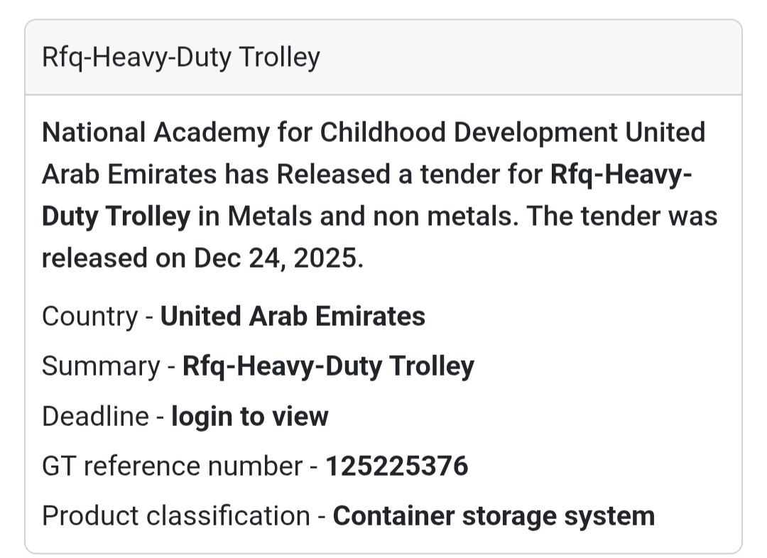 🛒 Heavy-Duty Trolley Supply | UAE 🇦🇪