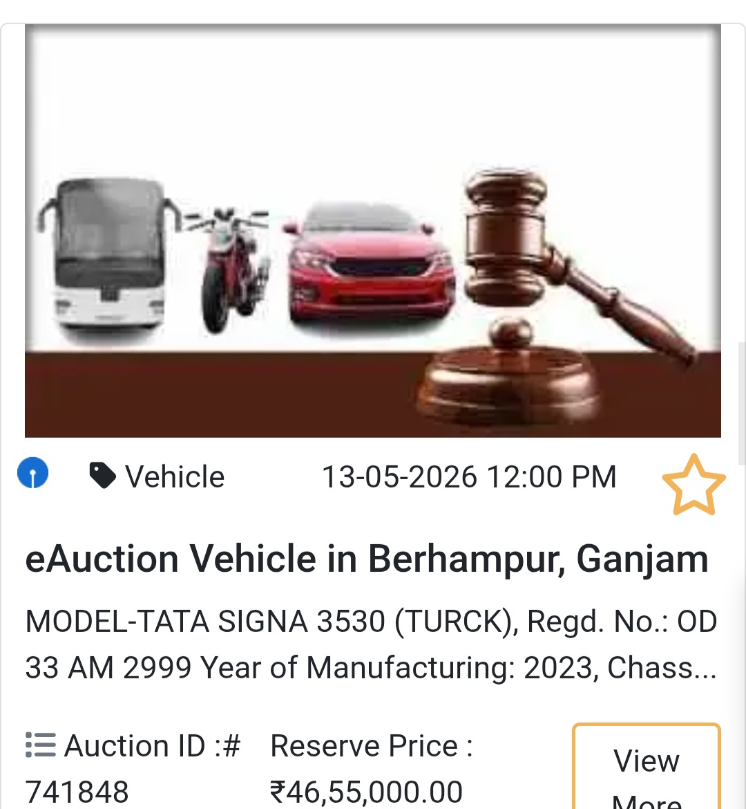 🚛 Heavy Truck Auction – Berhampur Deal