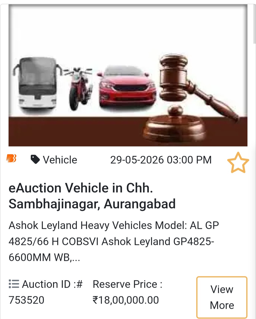 🚛 Heavy Vehicle – Ashok Leyland GP4825