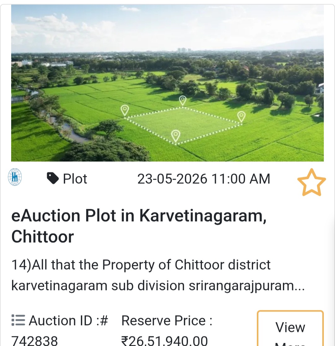 🌳 High-Value Land in Karvetinagaram