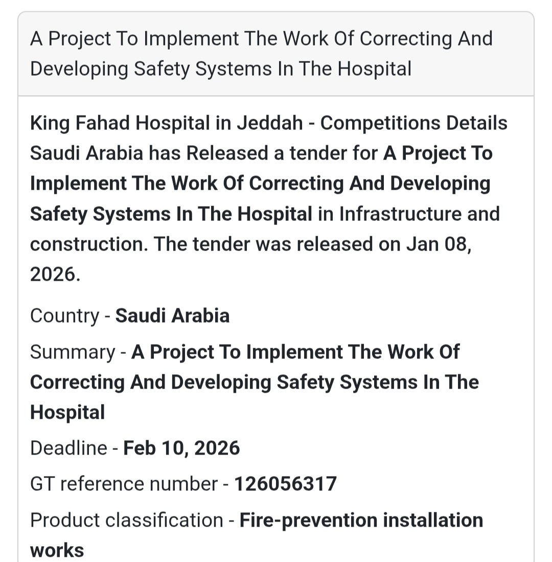 🔥 Hospital Safety Systems Development Project
