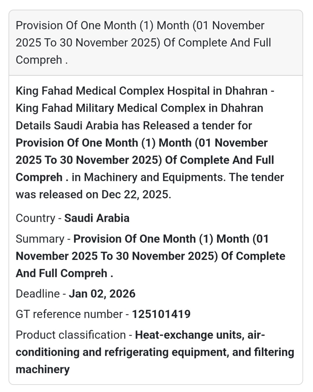 ❄️ HVAC & Equipment Services – Saudi Arabia 🇸🇦