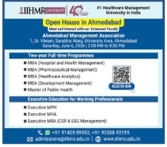 🏥 IIHMR University Open House – Ahmedabad