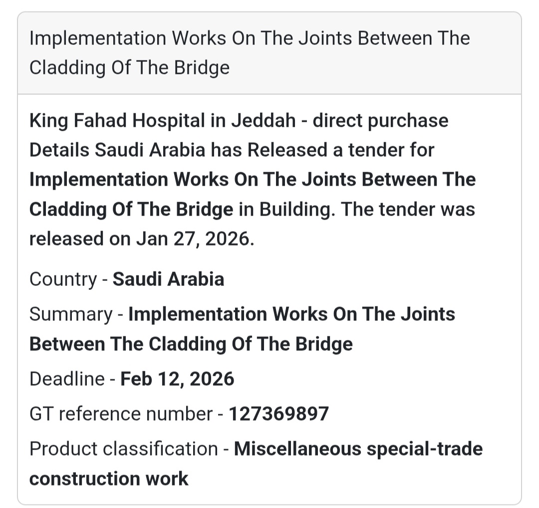 🌉 Implementation Works on Bridge Cladding Joints