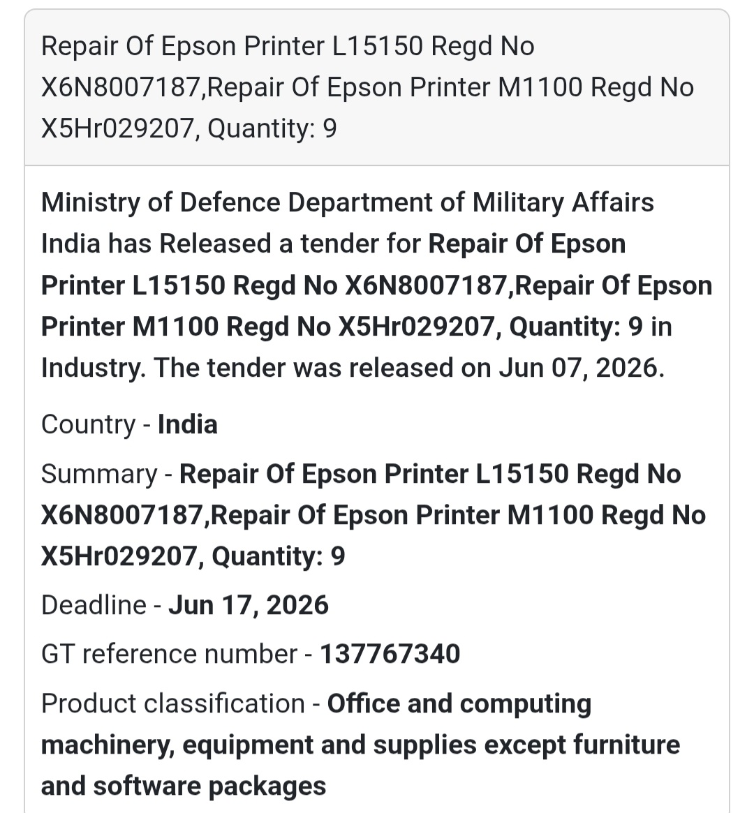 📍 India | Epson Printer Repair Services