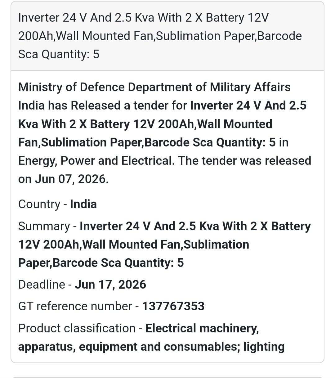📍 India | Inverter, Battery & Wall Mounted Fan