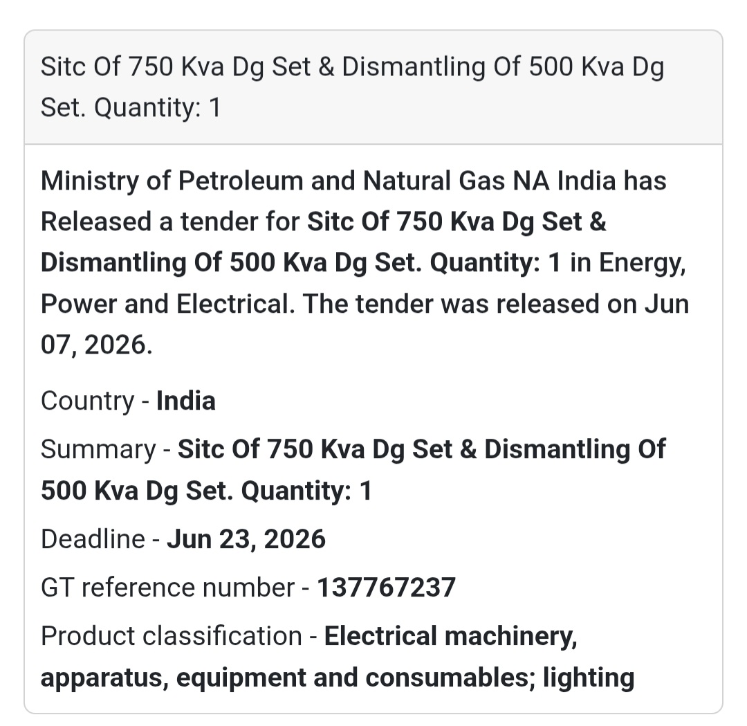📍 India | SITC of 750 KVA DG Set & Dismantling of 500 KVA DG Set