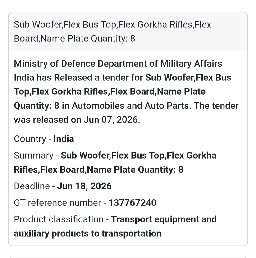 📍 India | Sub Woofer, Flex Board & Name Plate Supply