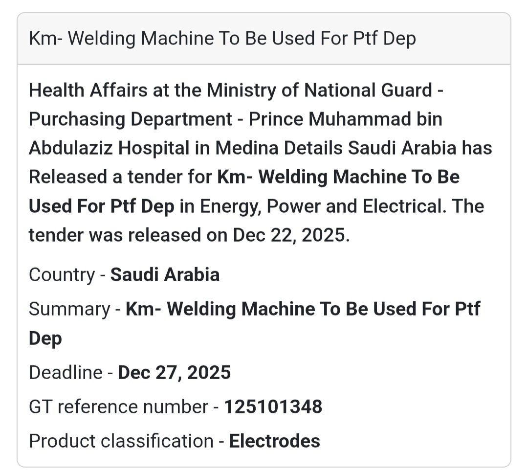 ⚙️ Industrial & Maintenance Equipment – Saudi Arabia 🇸🇦