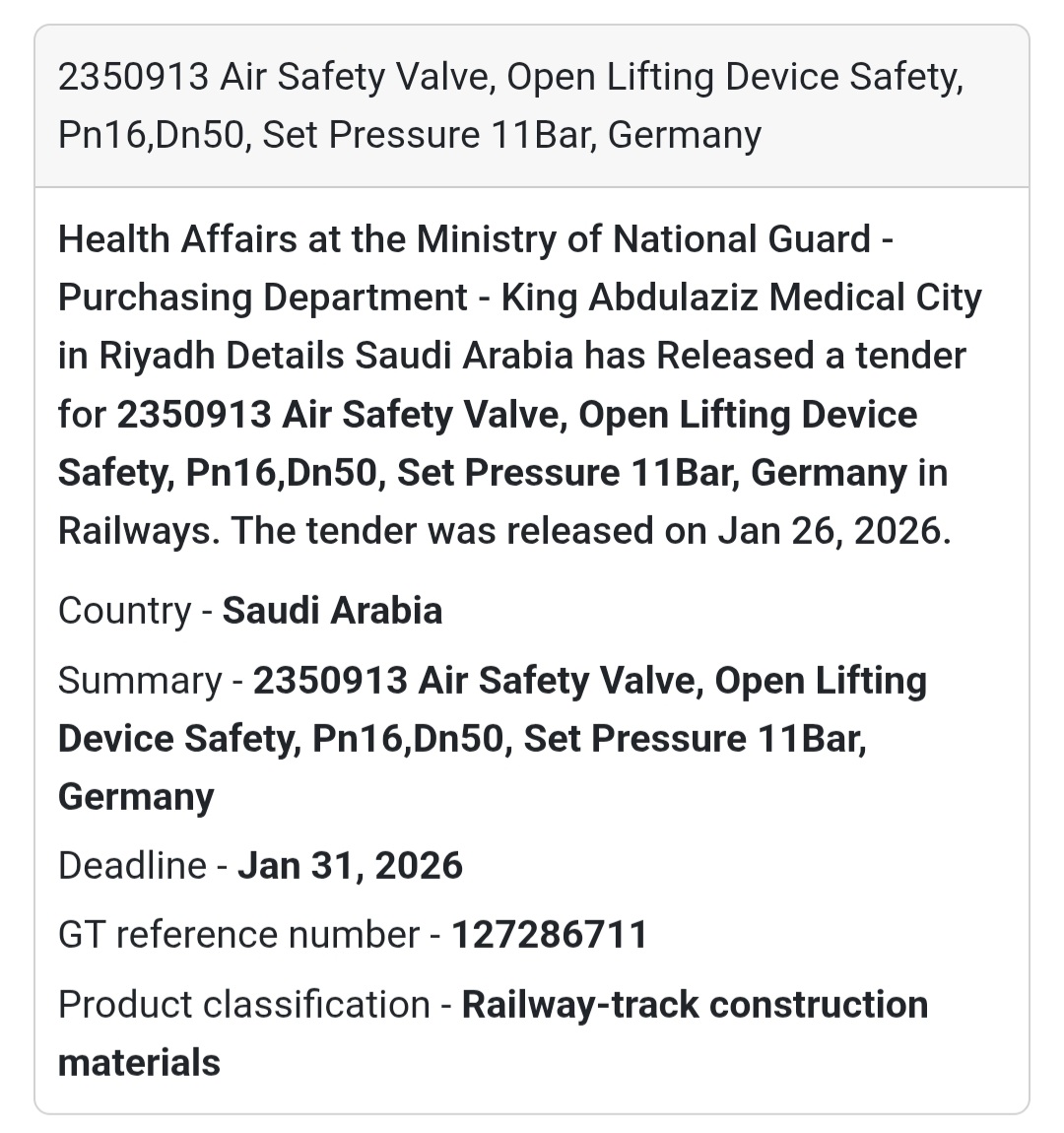 🌬️ Industrial Safety – Air Safety Valve