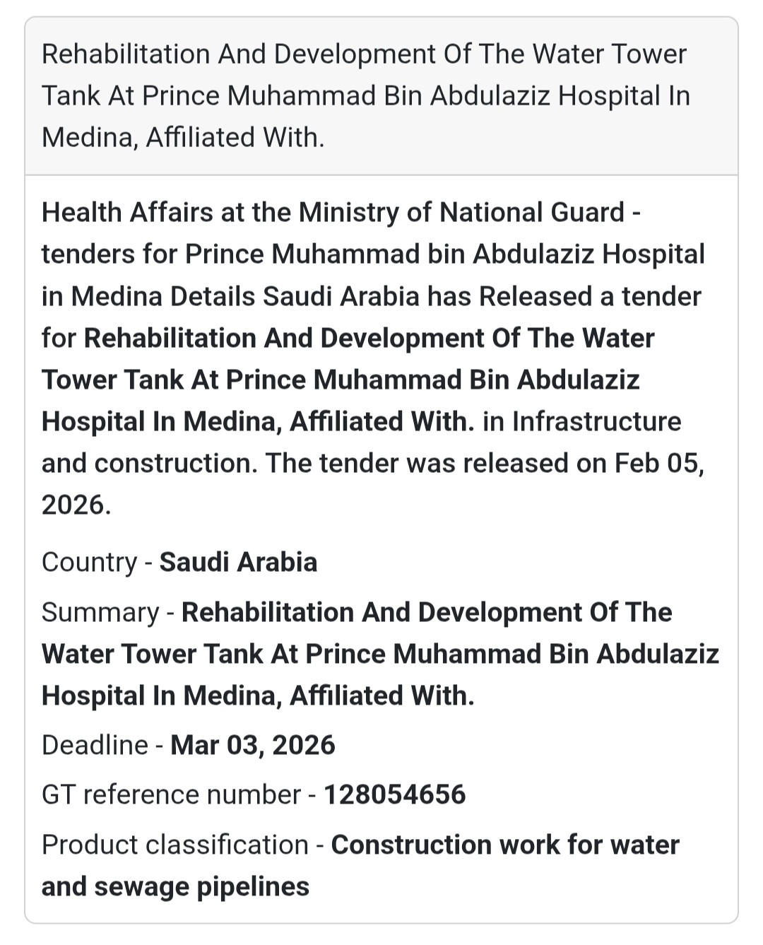 🚧 Infrastructure Rehabilitation Project