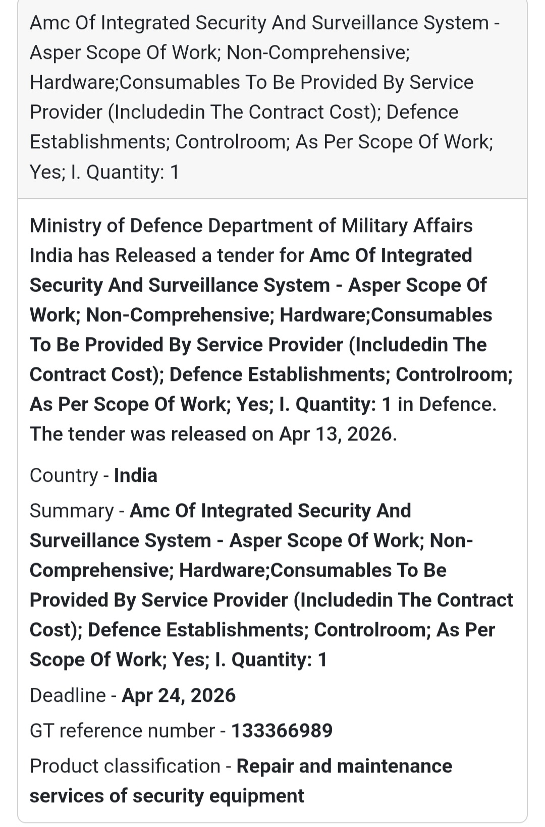 📹 Integrated Security & Surveillance AMC