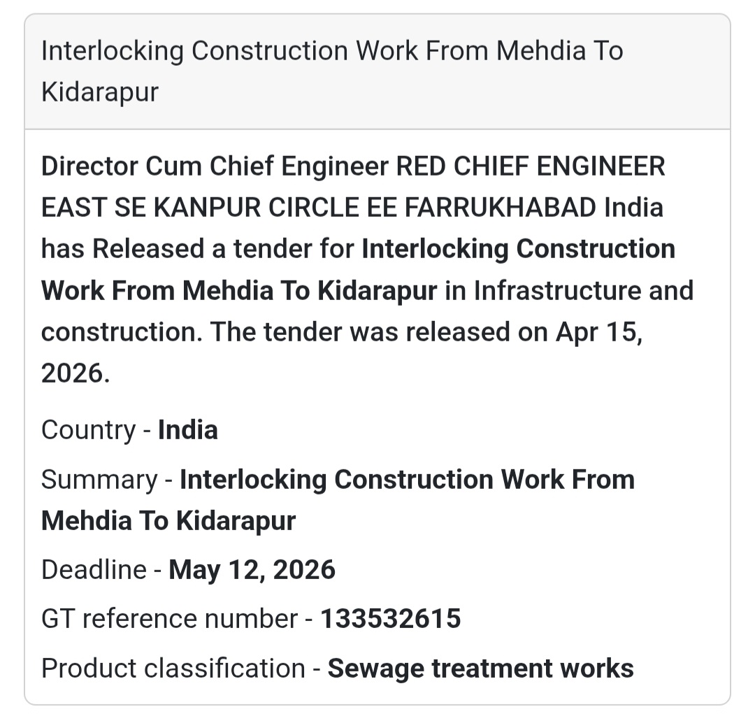 🏗️ Interlocking Construction Work – Farrukhabad