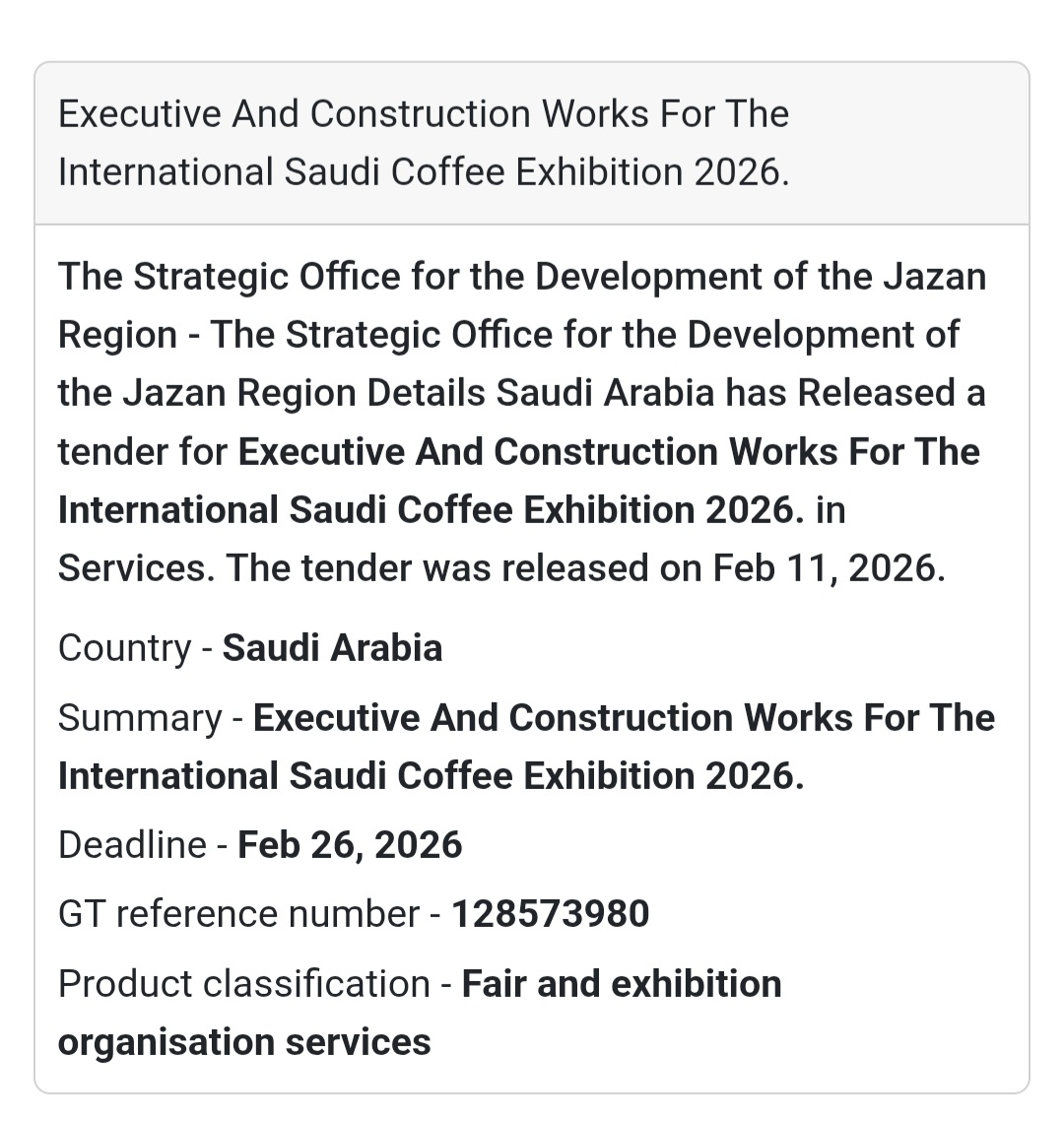☕ International Saudi Coffee Exhibition 2026