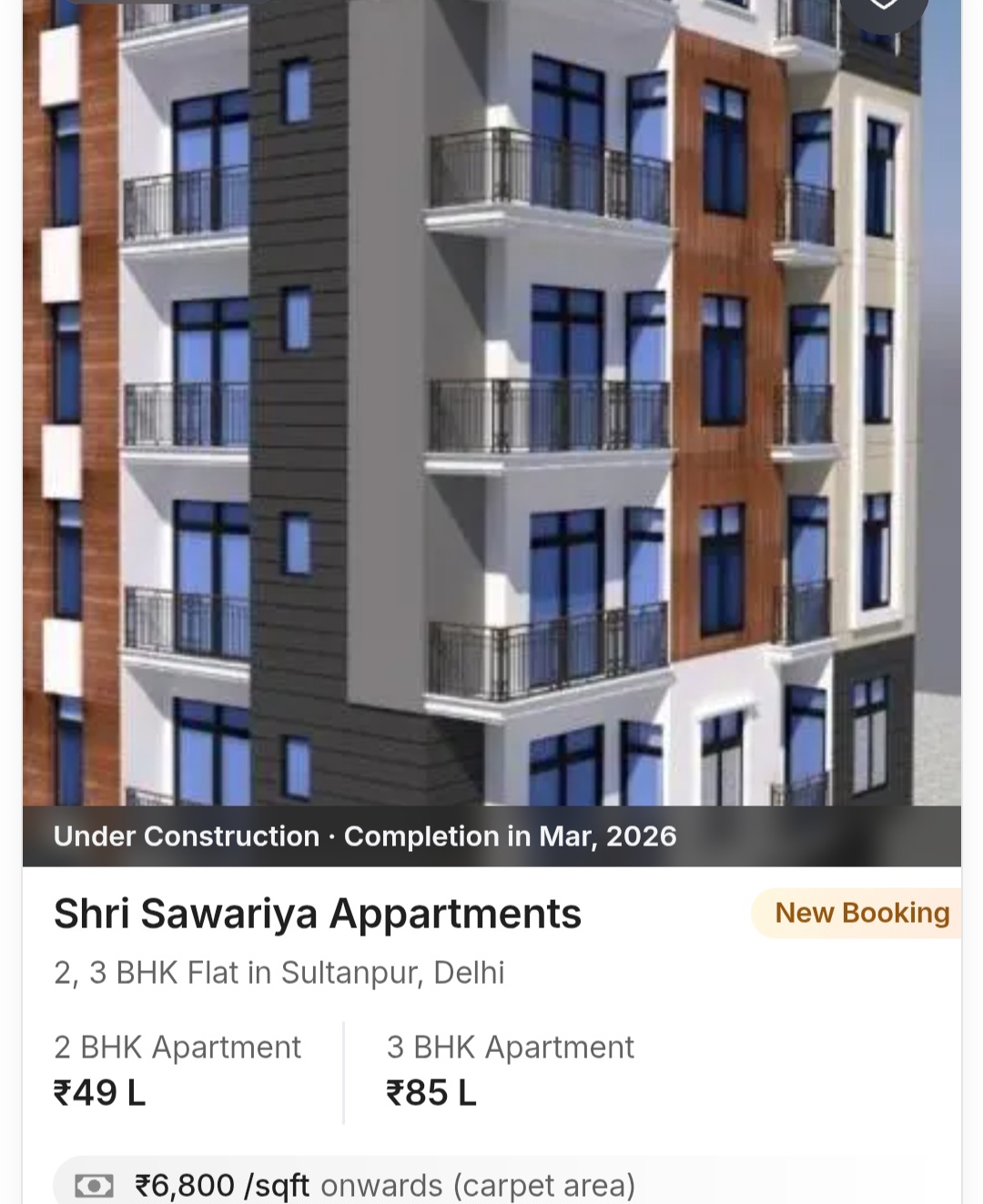 Introducing Shri Sawariya Apartments, Sultanpur