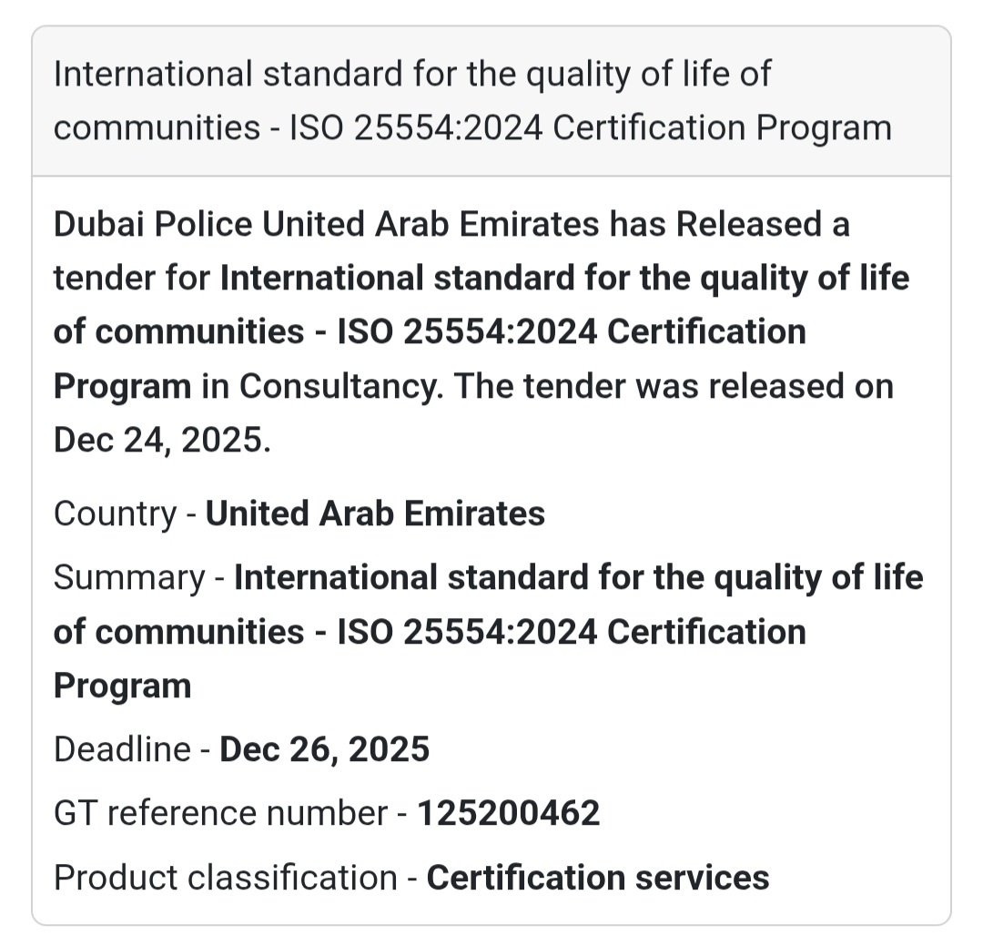 📜 ISO 25554:2024 Certification Program | UAE 🇦🇪