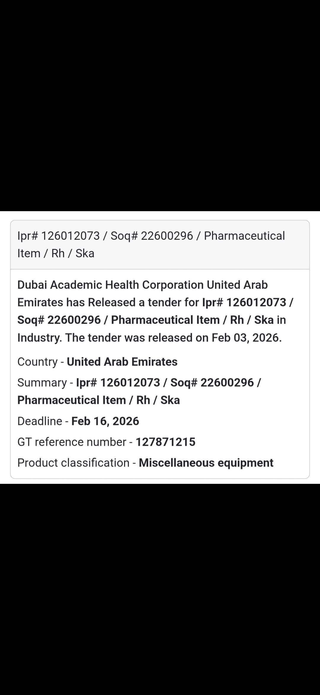 🏥 Issued by: Dubai Academic Health Corporation