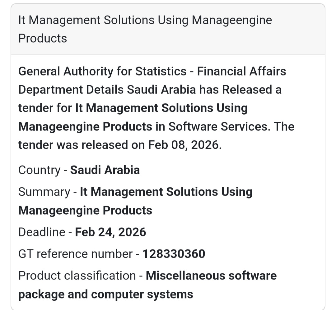 💻 IT Management Solutions – ManageEngine