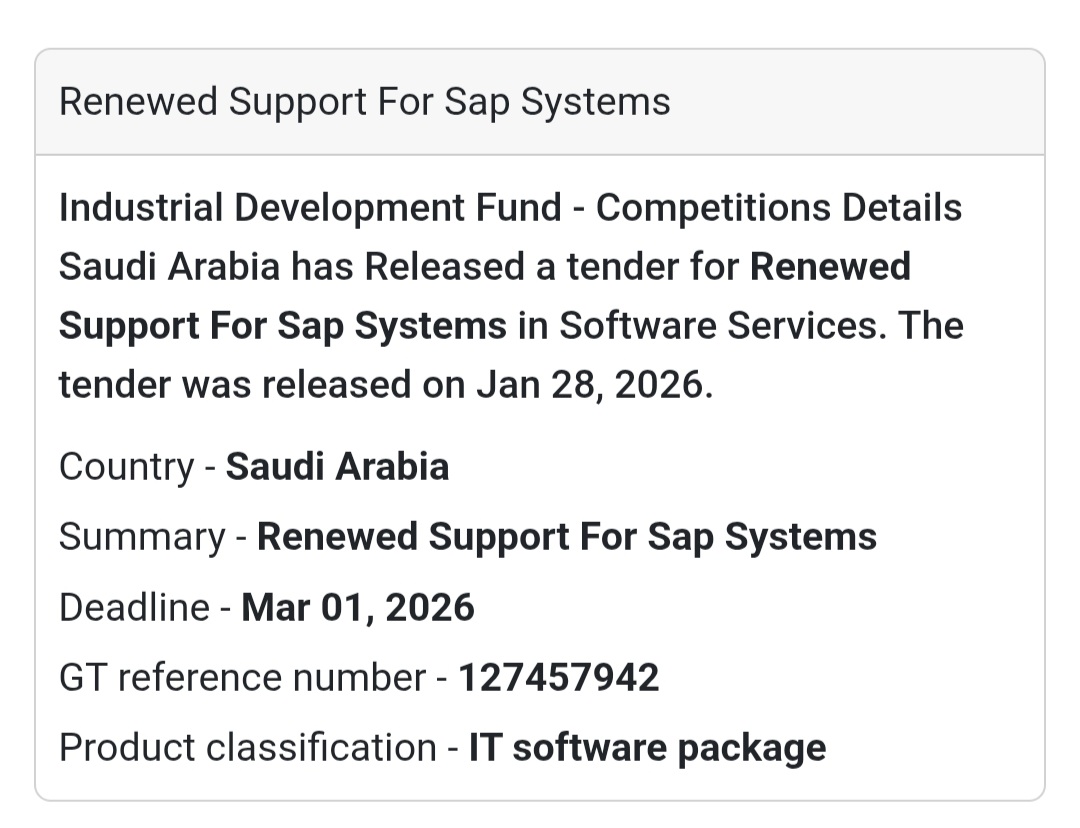 💻 IT & Software Services | Saudi Arabia