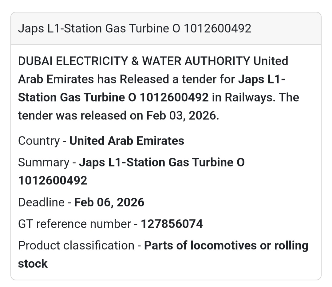 🚆 Japs L1-Station – Gas Turbine (O) Railways | UAE 🇦🇪